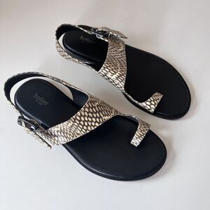 Botkier Fargo Flat Sandal Desert Snake Size 7